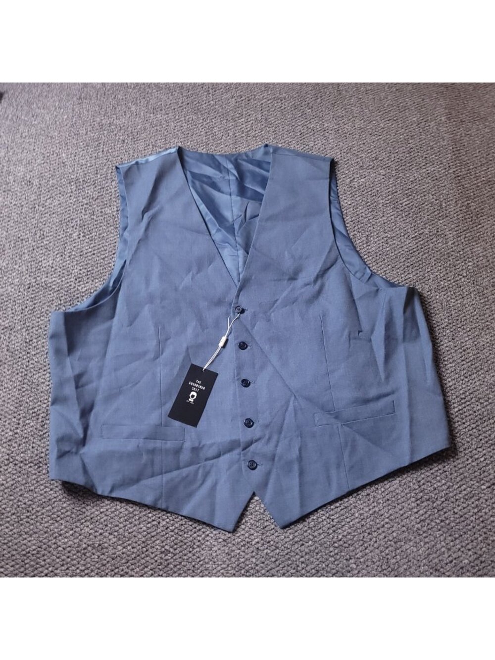 The Groomsman Suit Vest Mens 54 Light Blue Formal Supply Dress Wedding Shop